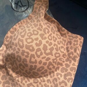 Leopard Print Wireless Bra